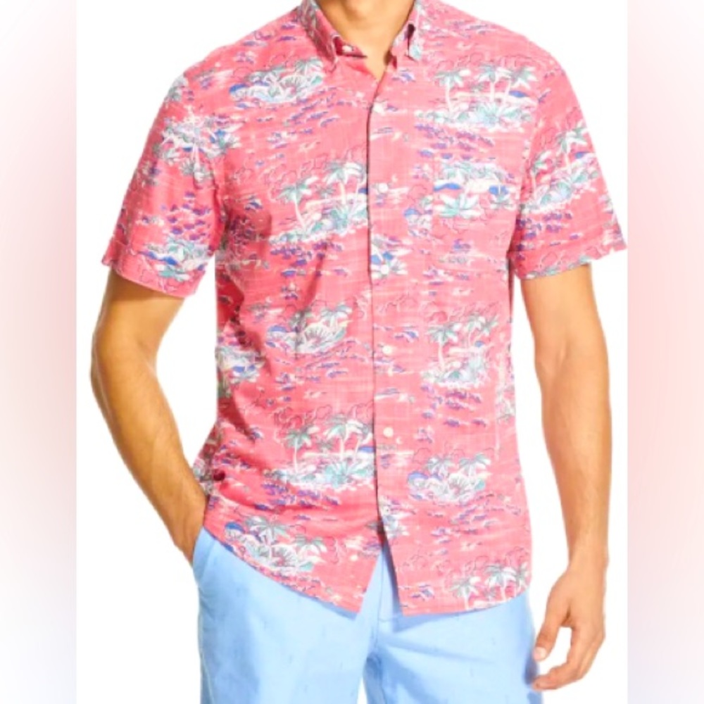 IZOD Men's Saltwater Dockside Tropical Shirt
